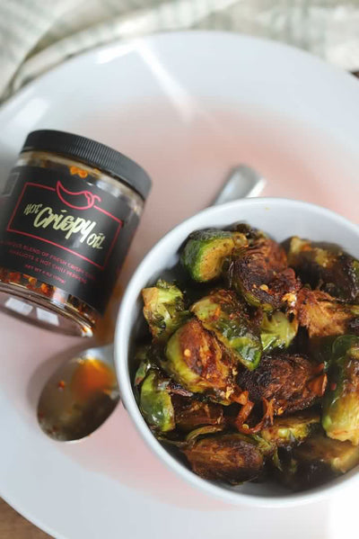 Roasted Spicy Brussels