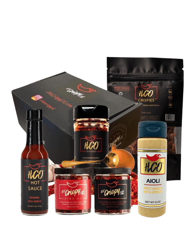 The Ultimate Gift/Fan Box- Hot Crispy Oil Sampler Box Regular price $120.00 Sale price Save $22.00